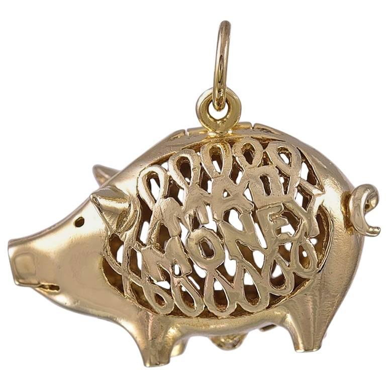 Gold Pig Mad Money Charm