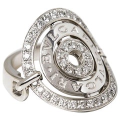 Bulgari Diamond White Gold Cerchi Ring
