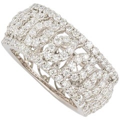 White Gold Diamond Set Dress Ring