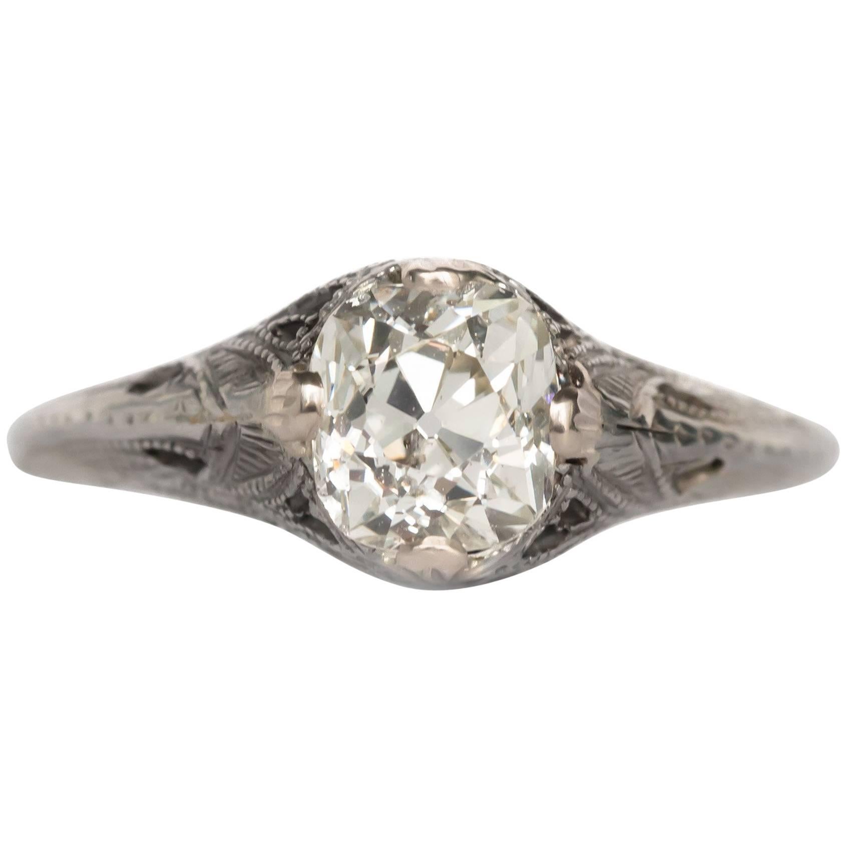 1.30 Carat Diamond White Gold Engagement Ring