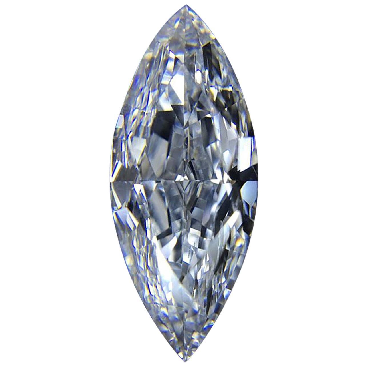 GIA Certified 3.05 Carat Fancy Light Blue VVS2 Marquise Diamond
