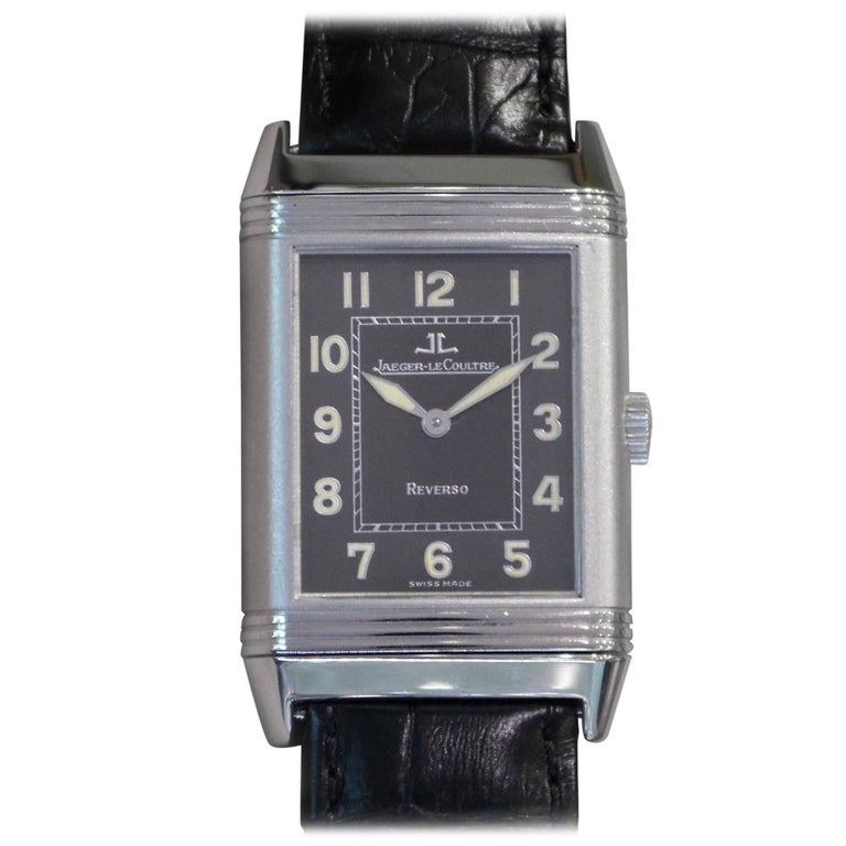 Jaeger LeCoultre Stainless Steel Grande Reverso Taille Shadow Manual ...