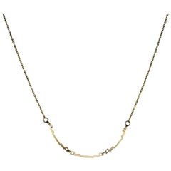 Emer Roberts Three Links Gold Art Deco Necklace
