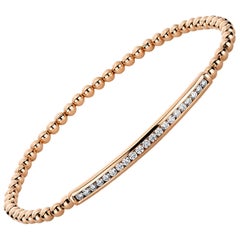 Carlos Udozzo 18 Karat Rose Gold Flex Balls Diamond Bracelet