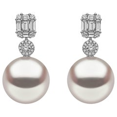 Yoko London South Sea Pearl Diamond Earrings