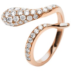 Carlos Udozzo 18 Karat Rose Gold Ladies Diamond Statement Ring