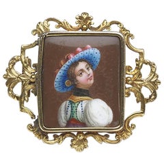 Swiss Enamel Brooch