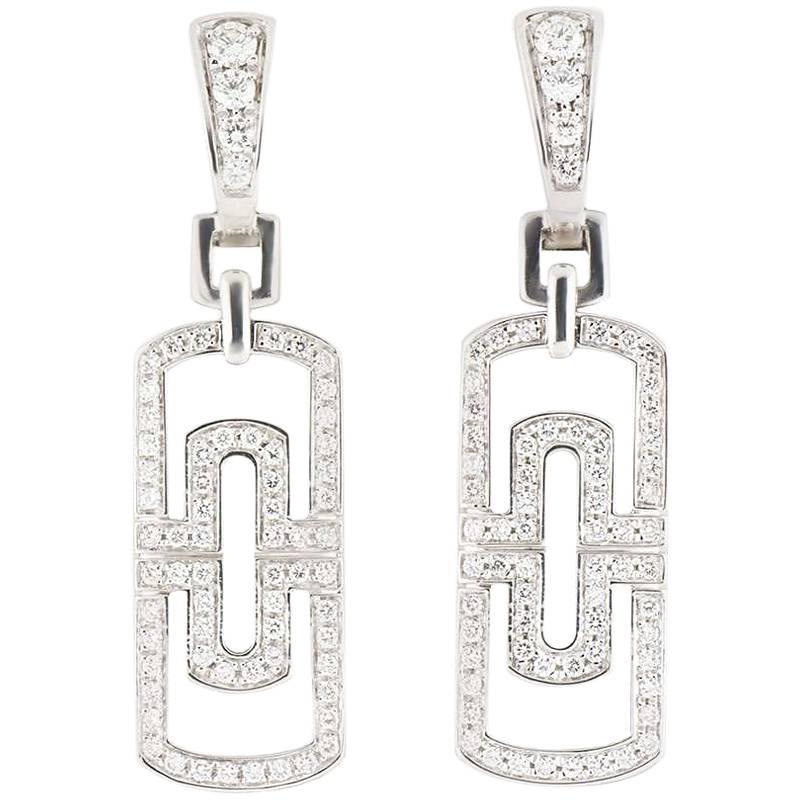Bulgari Parentesi Diamond Drop Earrings