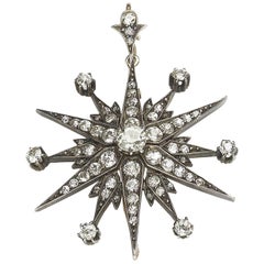 Antique Diamond Star Pendant
