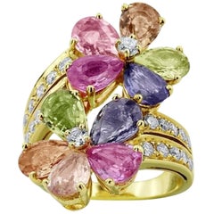 Bvlgari Ring from 'Sapphire Flower' Collection