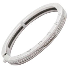 Bvlgari White Gold and Diamond Bangle