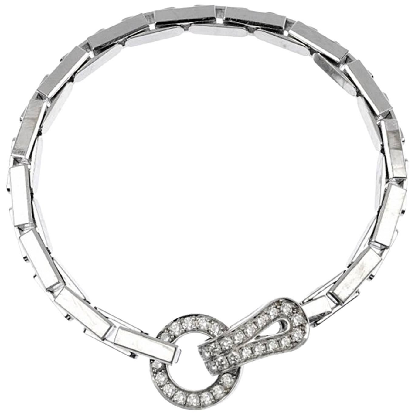 Cartier Agrafe Bracelet with Brilliant Cut Diamonds
