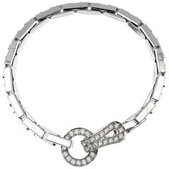 Bracelet Agrafe de Cartier avec diamants taille brillant
