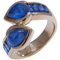 Sapphire By-Pass Ring