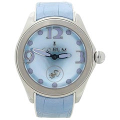 Corum Blue Bubble Mother-of-Pearl Dial  Automatic Stainless Steel Wristwatch