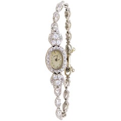 Hamilton Ladies White Gold Diamond Wristwatch, circa 1920