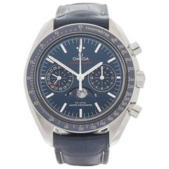 Omega Stainless Steel Speedmaster Moonphase Chronograph Wristwatch, 2017