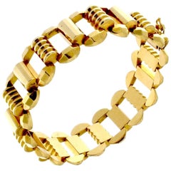 18 Karat Gold Vintage Gold-Armband