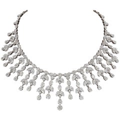 Collier de gouttes à grand diamant