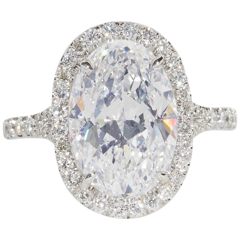 Oval Diamond Engagement Ring GIA Certified For Sale at 1stDibs oval