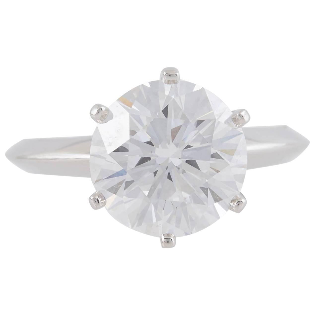 Tiffany & Co. 3.04 Carat Diamond Engagement Ring