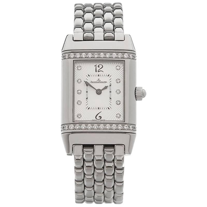 Jaeger-LeCoultre Ladies Stainless Steel Reverso Florale Quartz Wristwatch, 2010s