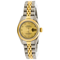 Rolex Yellow Gold Stainless Steel Datejust automatic Wristwatch