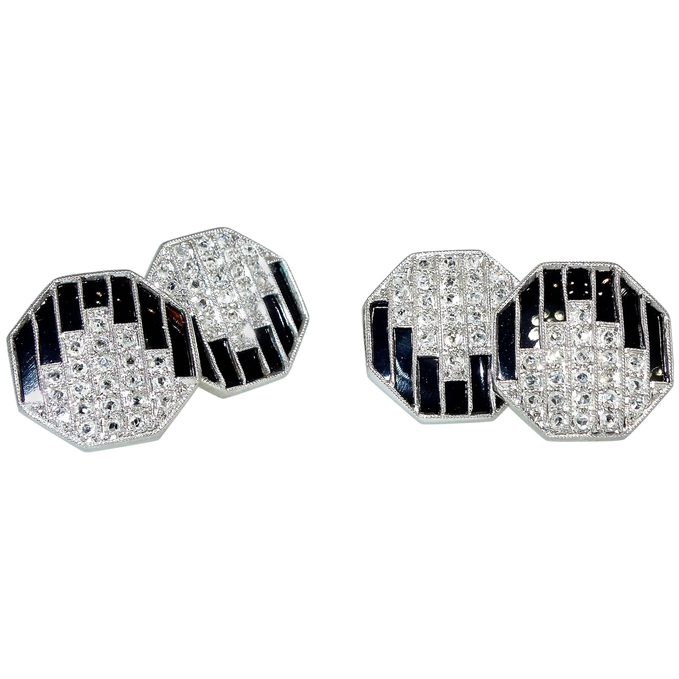 Boutons De Manchette Art Déco Vintage – Occasion, Sans Marque, Style Rétro