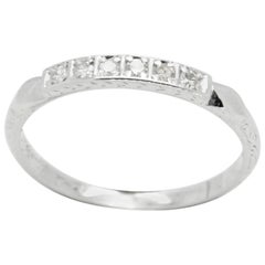 Art Deco, Vintage Diamond Wedding or Eternity Ring