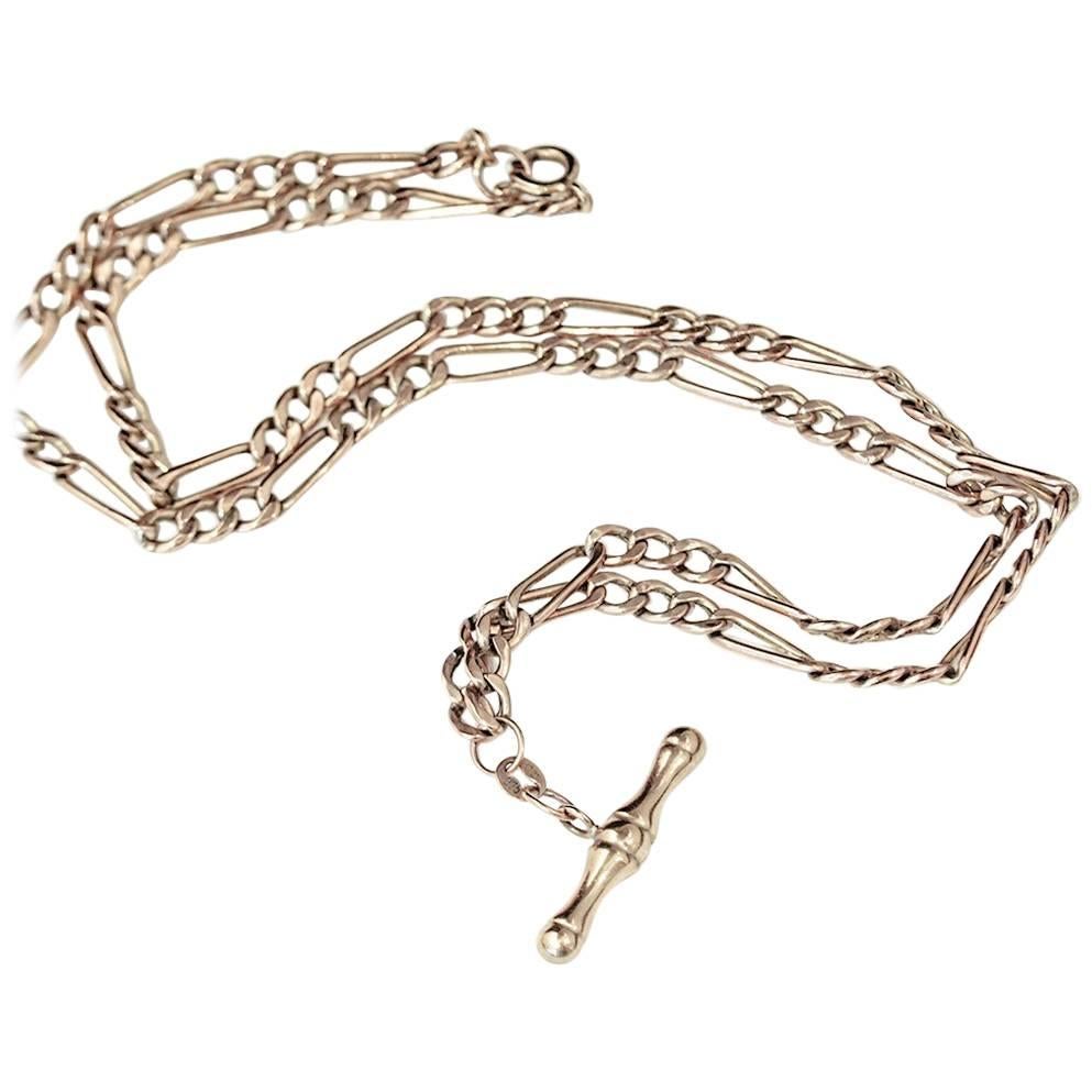 Vintage 1930's Fob chain necklace For Sale