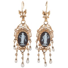 19th Century Cameo Earrings