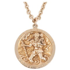 Vintage Tiffany & Co., St Christopher Medallion and Chain