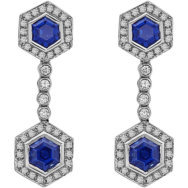 Magnificent Costume Jewelry Emerald Diamond Earrings For Sale at 1stdibs