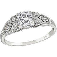 Enticing GIA 0.79 Carat Diamond Engagement Ring
