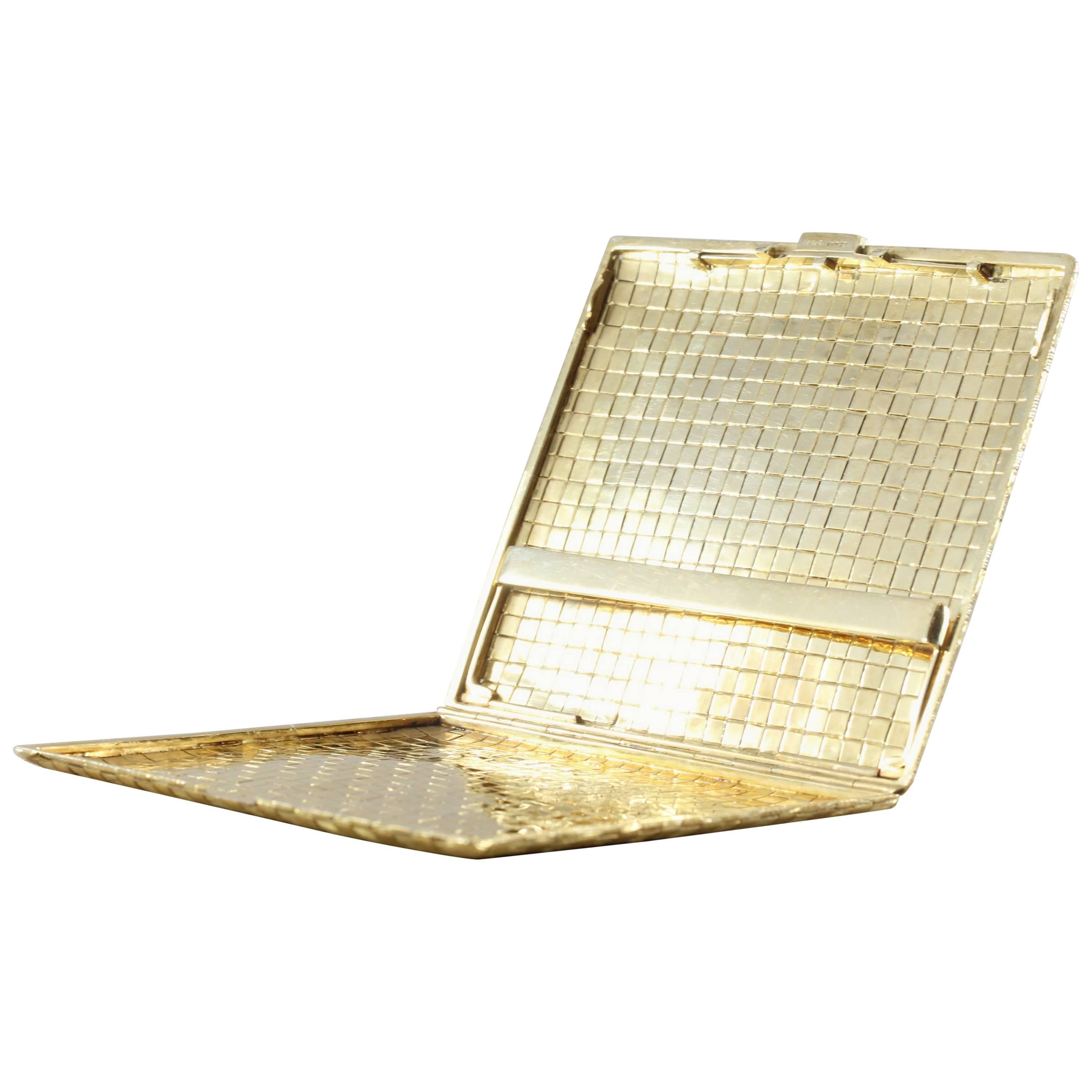 Shreve & Co. Gold Weave Cigarette Case
