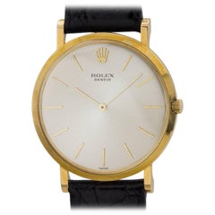 Rolex Yellow Gold Geneve Dress Model Manual Wristwatch, circa 1960s