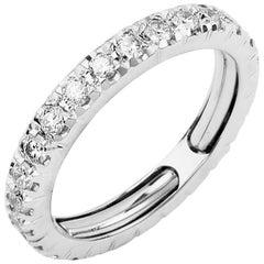 Round Brilliant Diamond Adjustable Wedding Band