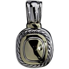 David Yurman 14 Karat Gold and Silver Albion Enhancer Pendant