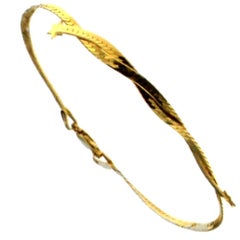 18 Karat Gold Yellow Chain Bracelet with Stars