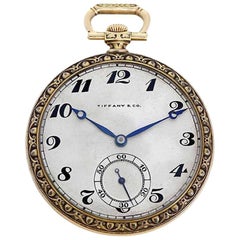 Tiffany & Co. Yellow Gold Manual Wind Pocket Watch