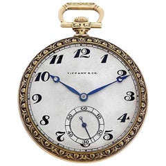 Tiffany & Co. Yellow Gold Manual Wind Pocket Watch