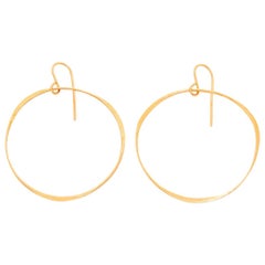 Beautiful Original 18 Karat Yellow Gold Hoops