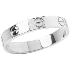 Cartier White Gold Mini Love Ring