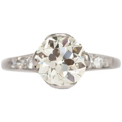 2.01 Carat Diamond Platinum Engagement Ring
