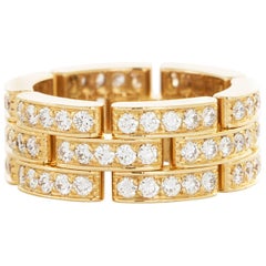 Cartier Yellow Gold Maillon Panthere Diamond Ring