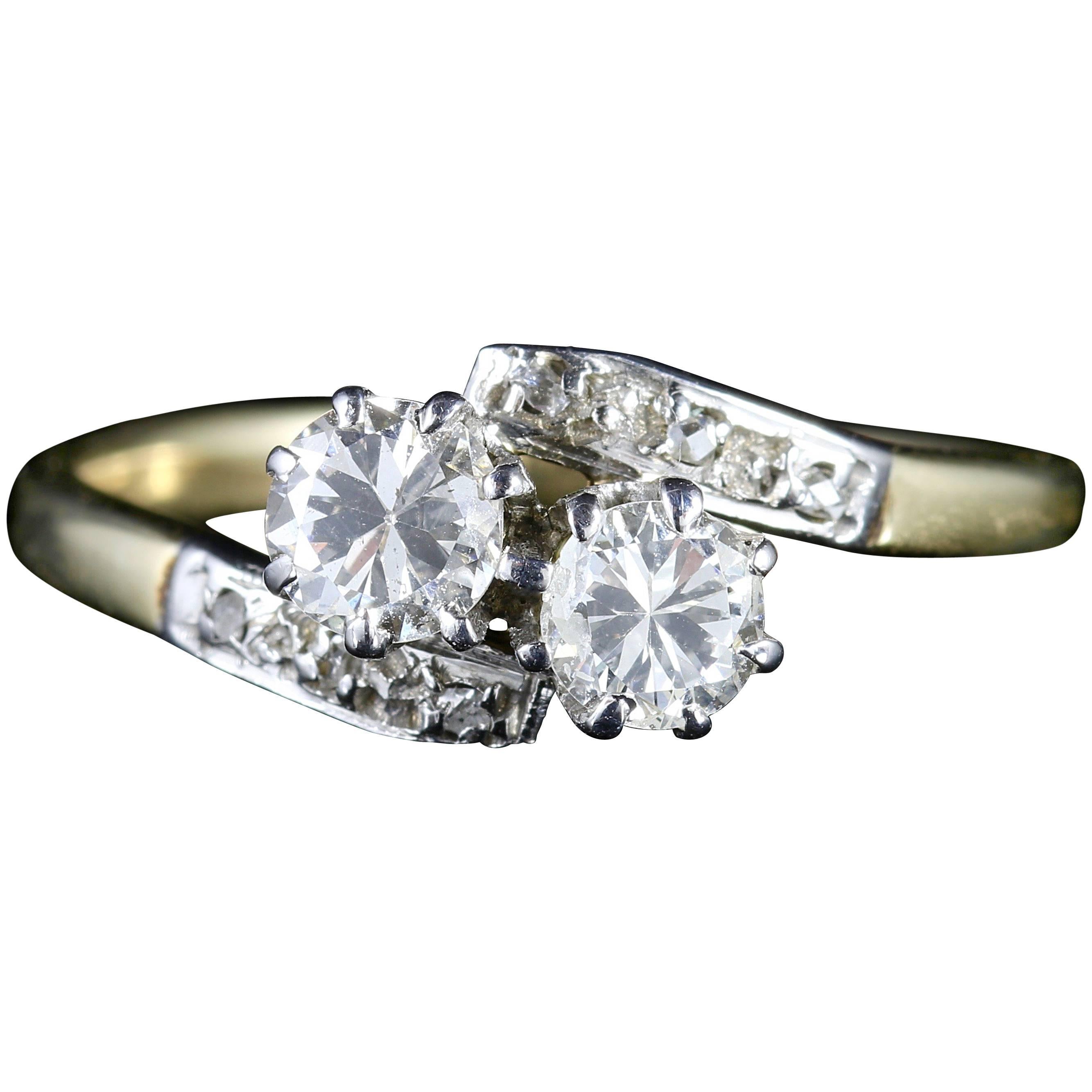 Antique Edwardian Diamond Twist Engagement Ring, circa 1910