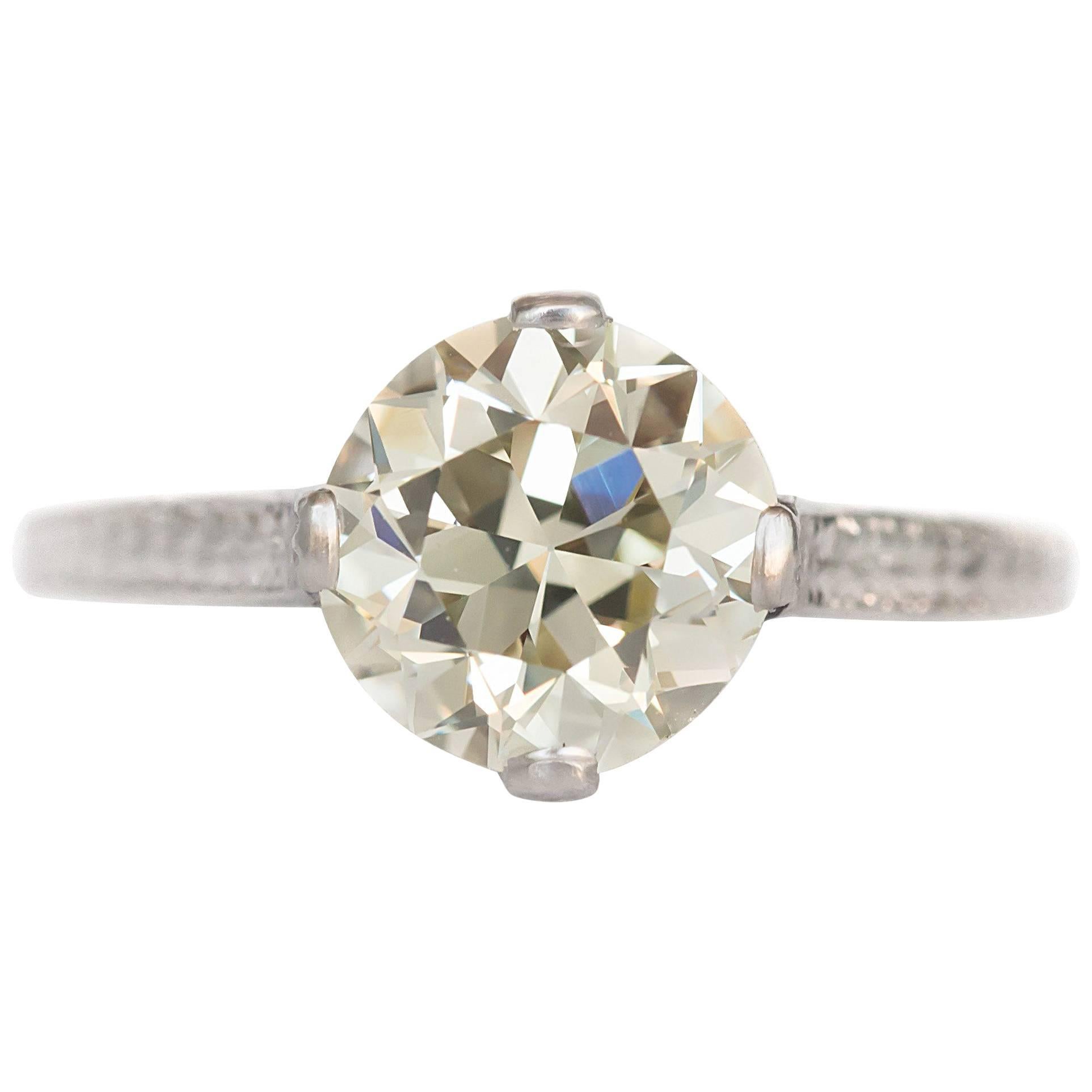 2.40 Carat Diamond Platinum Engagement Ring