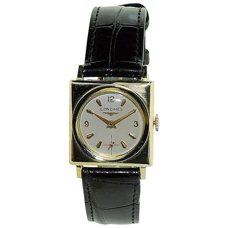Longines Yellow Gold Architectural Theme Manual Watch