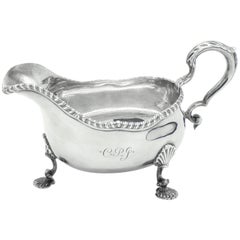 Tiffany & Co. Sterling Georgian Reproduction Sauce Boat