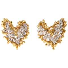 Kurt Wayne Diamond Gold Earrings